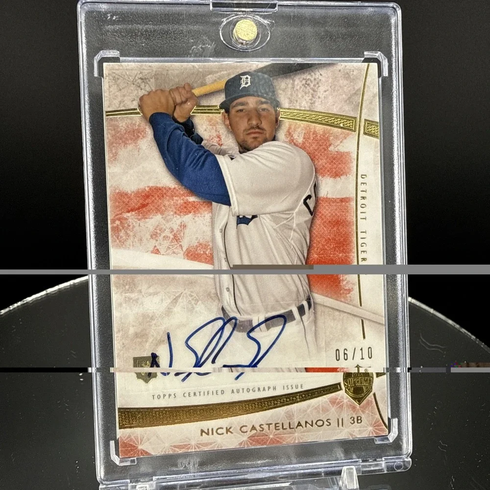 2014 Topps Supreme Nick Castellanos RC Auto Pink 6/10 SSP